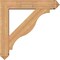Ekena Millwork Funston Arts and Crafts Smooth Bracket w/ Offset Brace, Western Red Cedar, 7 1/2"W x 38"D x 38"H BKT0806X38X38FST03SWR - alternate 3